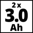 Einhell 2x 3,0Ah PXC +30 min.töltő /4512098/