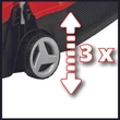 Einhell GE-CM 18/32 Li-Solo Akkus fűnyíró 18V, vágásszélesség: 32cm, gyűjtőtartály: 25L (akku és töltő nélkül) (3413256)