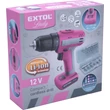 Extol Lady akkus fúrócsavarozó, 25Nm, 12V, Li-ion,  beépített 1500 mAh akku (402402)