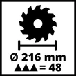 Einhell TC-SM 216 Vonó-fejező-gérvágó fűrész /4300380/