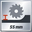Einhell TE-CS 165 Kézi körfűrész, 1200W, 165mm (4331010)