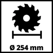 Einhell TC-TS 2025 ECO Asztali Körfűrész 1800W, asztalszélesítés nélkül (4340530)