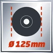 Einhell TC-AG 125 Sarokcsiszoló, 850W, 125mm (4430619)