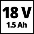 Einhell TE-HD 18 LI, Akkus fúrókalapács, 18V, SDS-plus, 1.2J (4513810)