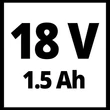 Einhell TC-CD 18-2 Li-ion Akkus Csavarozó 18V, 1,5Ah, (4513846)