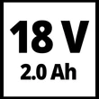 Einhell TE-CD 18/40 Li (2x2,0 Ah) akkus fúró-csavarozó +69 darabos tartozék készlet (4513934)