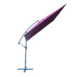 ROJAPLAST 8080 függő napernyő, hajtókarral - bordó - 270 x 270 cm - vízálló