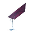 ROJAPLAST 8080 függő napernyő, hajtókarral - bordó - 270 x 270 cm ()