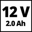 Einhell TE-CD 12/1 Li (1x2,0 Ah) Akkus fúró-csavarozó, 12V, 30Nm (4513590)