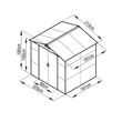 G21 GAH 407 - 213 x 191 cm-es kerti fém ház, zöld GAH-407-ZNG-2S0 (63900527)