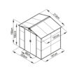 G21 GAH 407 - 213 x 191 cm-es kerti fém ház, bézs és szürke GAH-407-ZNBG-2S0 (6390063)
