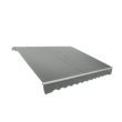 ROJAPLAST P4512 falra szerelhető napellenző - szürke - 2 x 1,5 m ()