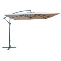 ROJAPLAST 8080 függő napernyő, hajtókarral - bézs - 270 x 270 cm - vízálló