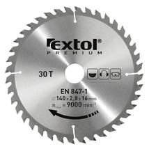 Extol Premium körfűrészlap, keményfémlapkás, 185×20mm(lyuk átm), T36; 3,2mm lapkaszélesség, max. 7000 ford/perc (8803226)