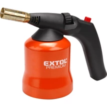 Extol Premium gázlámpa forrasztáshoz, PB gázhoz, piezó gyújtásssal, max. 1200°C, 1,7kW, EN521, fém gázpalack tartó, 8848105