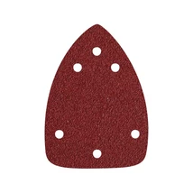 Extol delta csiszolópapír, lyukas klt. 10db, 97×140 mm; 6 db lyukkal, P80, 407130 csiszológéphez, 245080