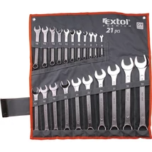 Extol  csillag-villás kulcs klt., CV., nylon szövet tartóban ; 21db, 6-32mm, 6335