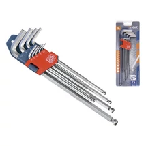 Extol Premium imbuszkulcs klt., 9db, extra hosszú; gömbfej, 9db 1,5-10mm, CV., 95-237mm, 8819312