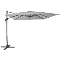 ROJAPLAST CANTIELVER függő napernyő, hajtókarral - szürke - 270 x 270 cm ()