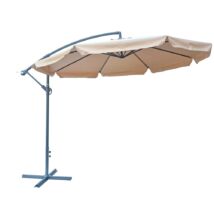 ROJAPLAST EXCLUSIVE függő napernyő hajtókarral, bézs - ø 300 cm - vízálló ()