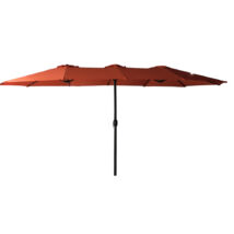 ROJAPLAST DOUBLE ZWU-307 napernyő, hajtókarral - terrakotta - 456 cm ()