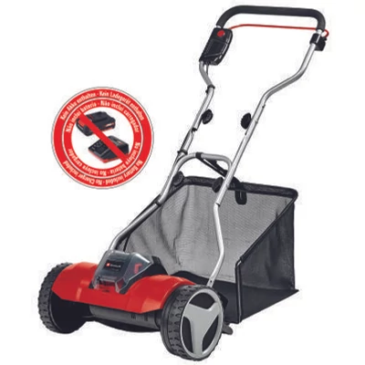 Einhell GE-HM 18/38 Li-Solo Akkus hengerkéses fűnyíró, vágásszélesség: 38 cm, fűgyűjtő zsák kapacitás: 45L (akku és töltő nélkül) (3414200)