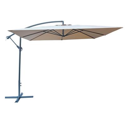 ROJAPLAST 8080 függő napernyő, hajtókarral - bézs - 270 x 270 cm - vízálló