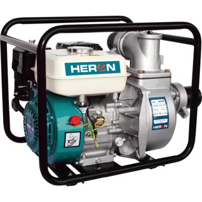 HERON benzinmotoros vízszivattyú, 6,5 LE, max.1100l/min, max. 28m emelőmagasság, 3"csőátmérő (EPH-80) (8895102)