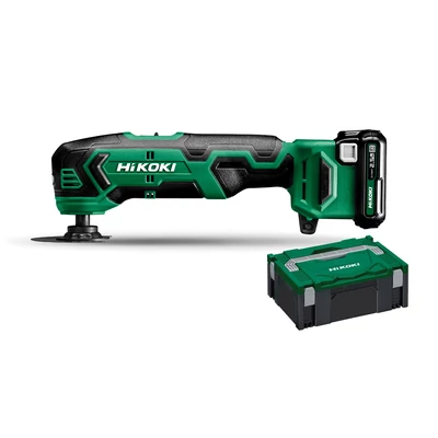 HiKOKI (Hitachi) CV12DA 12 V akkus multiszerszám, fordulatszám szabályzás, automata mód, 3,2° oszcillációs szög (2x2,5AH akku+töltő) HITBOXBAN