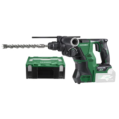 HiKOKI (Hitachi) DH36DPA-BASIC MULTI VOLT(36V) akkus fúró-vésőkalapács, SDS-plus, RFC, 3,4J (akku és töltő nélkül)