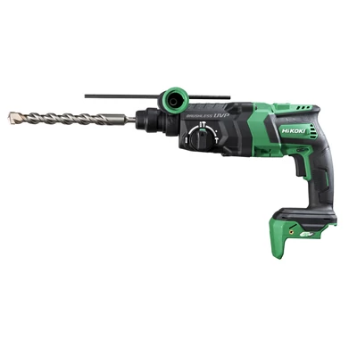 HiKOKI (Hitachi) DH36DPE-BASIC-HSC MULTI VOLT(36V) akkus fúró-vésőkalapács, SDS-plus, 3.2J, szénkefementes motor, + HITBOX (akku és töltő nélkül) 