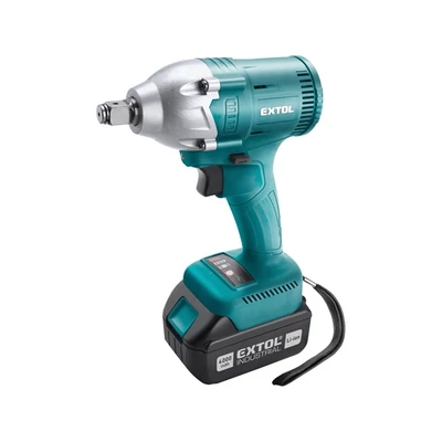 Extol Industrial akkus ütve csavarozógép 18V, LI-ion, 1/2" négyszög befogás, 2 db akku: 4000 mAh, ford.: 2.600 1/min, 260 Nm (8791255)