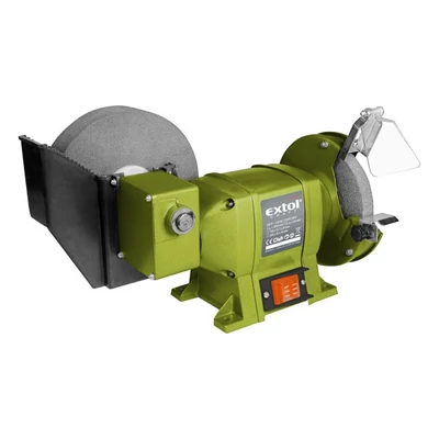 Extol kettős köszörűgép 250W, vizes és száraz; 200mm×20×40/150×12,7×20mm, 134/2950 ford/perc, 8,5kg, 410133
