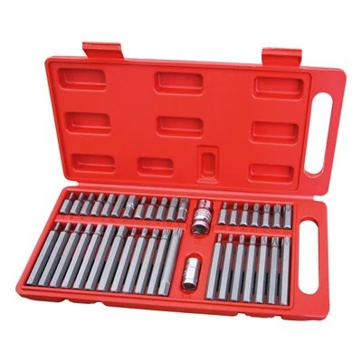 Extol BIT klt. 40 db HEX-TORX-XZN, 10mm, CrV, műanyag dobozban,8818202
