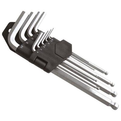 Extol Premium imbuszkulcs klt., CV. gömbfej ; 9db, 1,5-10mm, bliszteren, 6609
