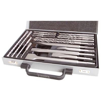 Extol Craft betonfúró és véső klt. SDS PLUS ; 17db, 5, 6, 8,10 /110mm, 6, 8, 10, 12 /160mm, 8, 10, /210mm, 12, 14/260mm, lapos 20, 4, 23953