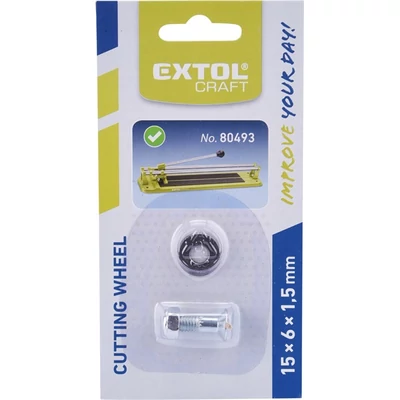 Extol vágókerék tengellyel, 15×6×1,6mm; 80493 csempevágóhoz, 8841000