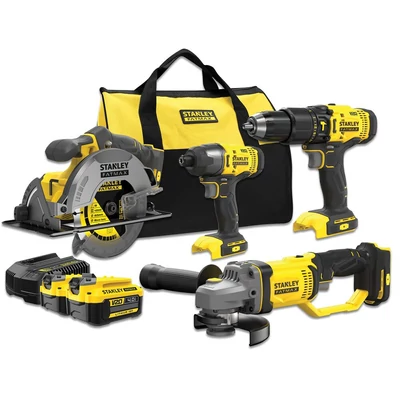 STANLEY® FATMAX® 18 VOLT-OS V20 4 RÉSZES GÉPSZETT SZÖVETTÁSKÁBAN (SFMCK469M2)