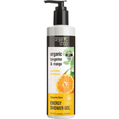Organic Shop  bio Mandarin vihar ébresztő tusfürdő bio mandarin és mangó kivonattal 280 ml