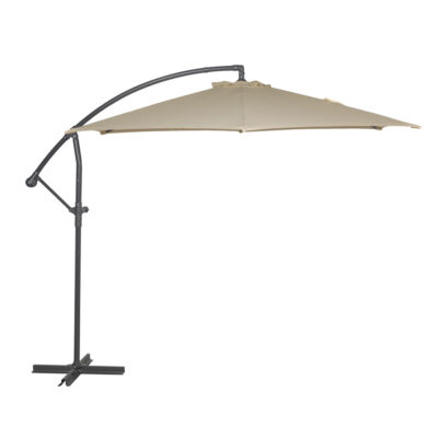 ROJAPLAST FREE POLE függő napernyő, hajtókarral - bézs - ø 300 cm ()