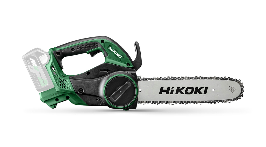 HiKOKI (Hitachi) CS3630DA-BASIC MULTIVOLT 36V-os akkus láncfűrész , egykezes kivitel, 30cm láncvezető (akku és töltő nélkül)